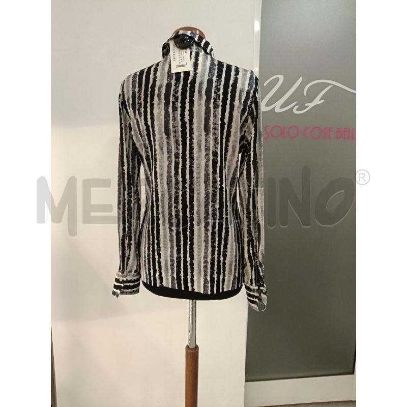 CAMICIA DONNA LE SARTE PETTEGOLE GRIGIA RIGHE SETA | Mercatino dell'Usato Roma gregorio vii 4