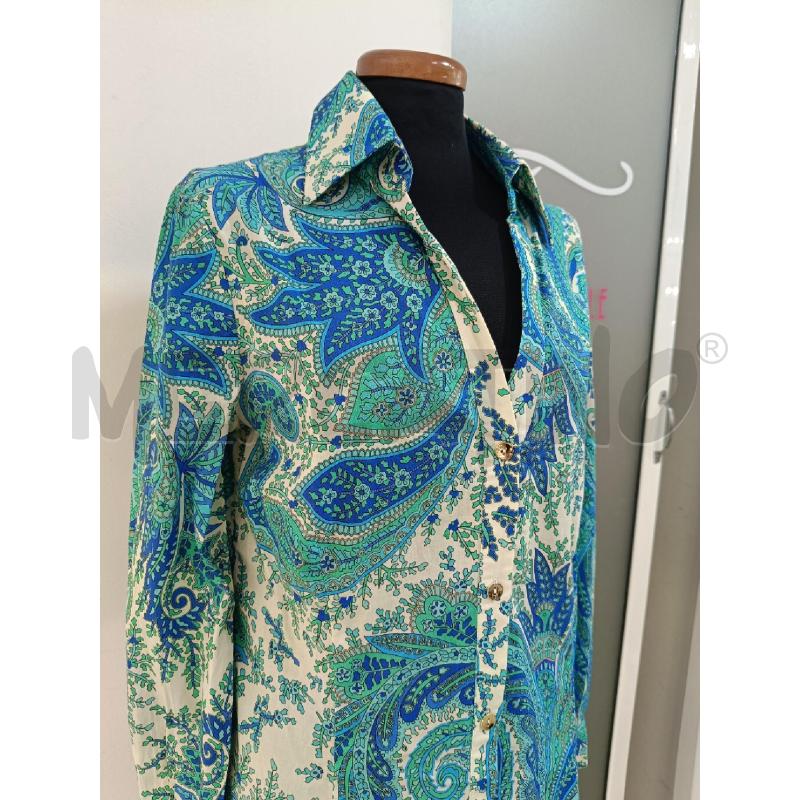 CAMICIA DONNA LUISA SPAGNOLI BIANCA VERDE BLU | Mercatino dell'Usato Roma gregorio vii 2