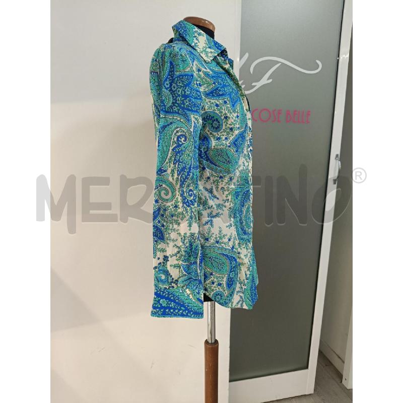 CAMICIA DONNA LUISA SPAGNOLI BIANCA VERDE BLU | Mercatino dell'Usato Roma gregorio vii 3