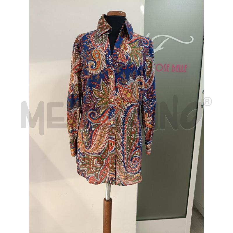 CAMICIA DONNA LUISA SPAGNOLI ROSSO BLU | Mercatino dell'Usato Roma gregorio vii 1