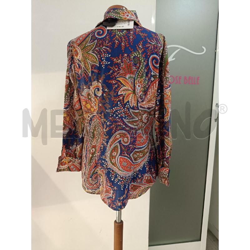 CAMICIA DONNA LUISA SPAGNOLI ROSSO BLU | Mercatino dell'Usato Roma gregorio vii 4