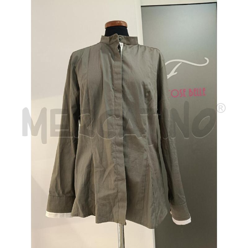CAMICIA DONNA MAX&CO VERDE BORDI BIANCHI | Mercatino dell'Usato Roma gregorio vii 1