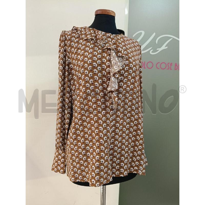 CAMICIA DONNA MAX MARA MARRONE FIORI ROUCES | Mercatino dell'Usato Roma gregorio vii 1