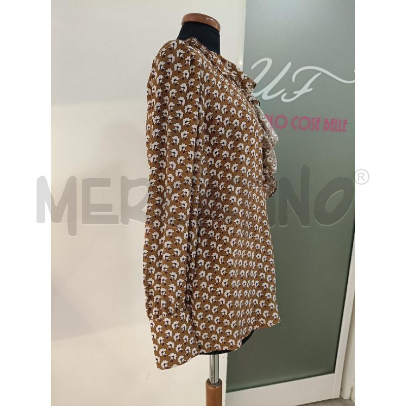 CAMICIA DONNA MAX MARA MARRONE FIORI ROUCES | Mercatino dell'Usato Roma gregorio vii 2