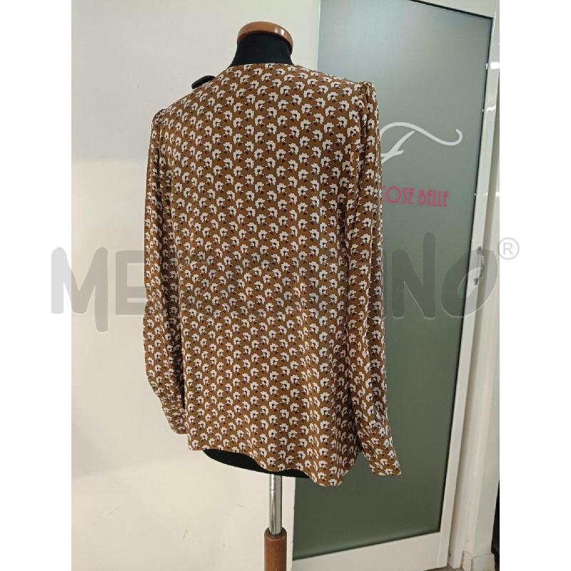 CAMICIA DONNA MAX MARA MARRONE FIORI ROUCES | Mercatino dell'Usato Roma gregorio vii 3