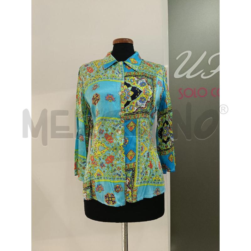 CAMICIA DONNA MILA SCHON AZZURRA FANTASIA | Mercatino dell'Usato Roma gregorio vii 1