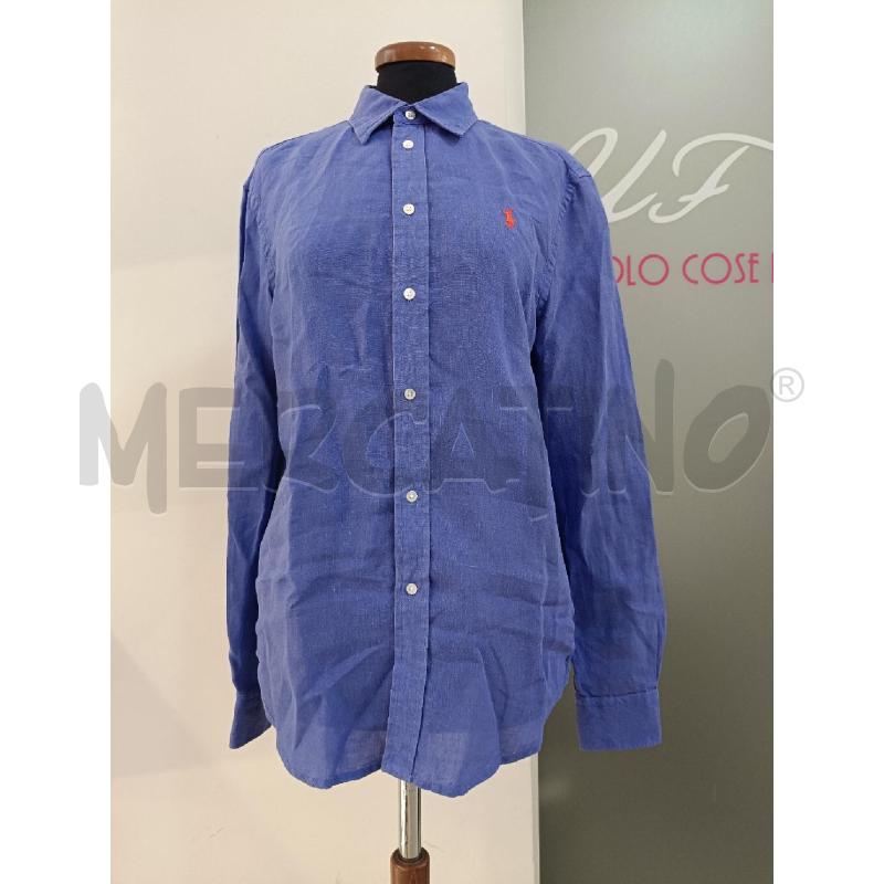 CAMICIA DONNA RALPH LAUREN AZZURRA LINO | Mercatino dell'Usato Roma gregorio vii 1