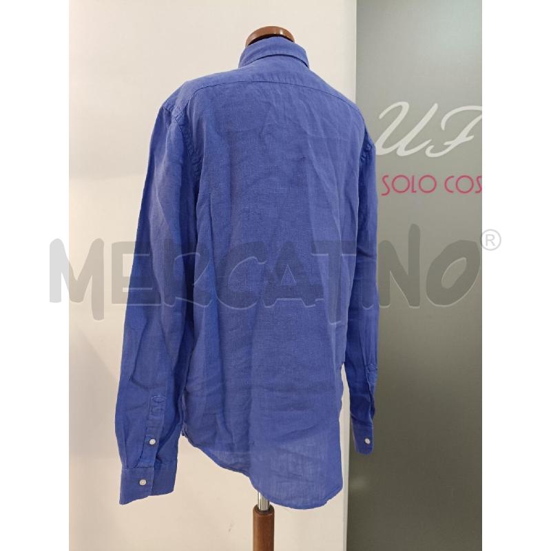 CAMICIA DONNA RALPH LAUREN AZZURRA LINO | Mercatino dell'Usato Roma gregorio vii 3