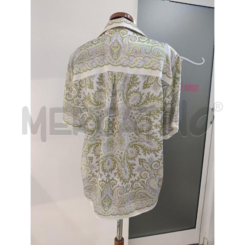CAMICIA DONNA SANDRO BIANCA PAISLEY VERDE | Mercatino dell'Usato Roma gregorio vii 4