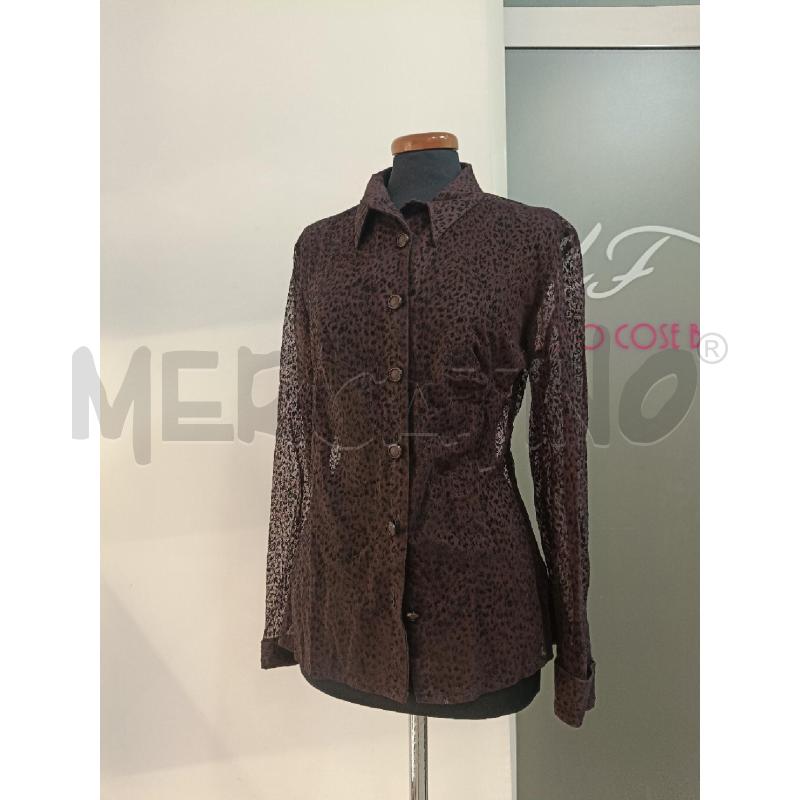 CAMICIA DONNA VERSACE JEANS ANIMALIER MARRONE | Mercatino dell'Usato Roma gregorio vii 1
