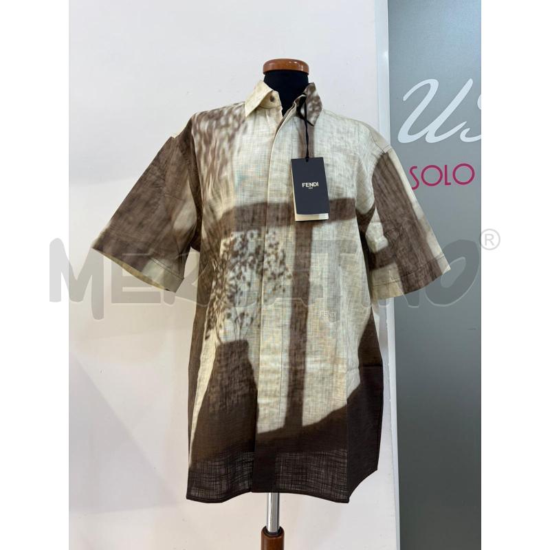 CAMICIA FENDI PRINTED NAUTRE  COTTON BEIGE | Mercatino dell'Usato Roma gregorio vii 1
