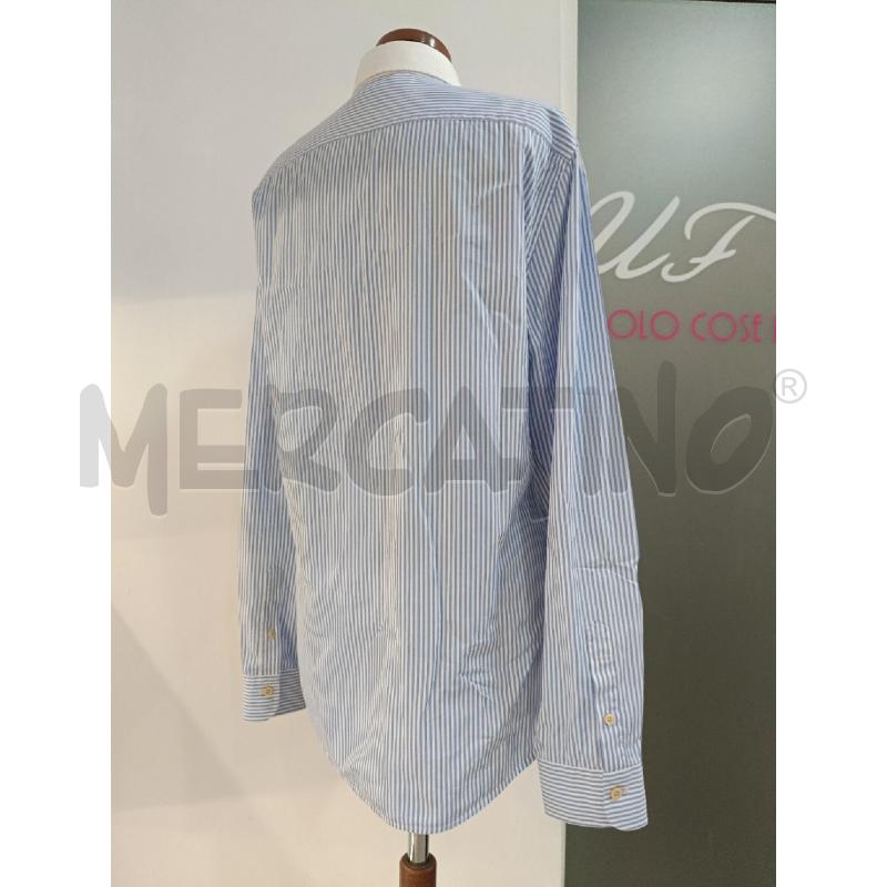 CAMICIA GUCCI UNIFORM GESSATA CELESTE BIANCA  | Mercatino dell'Usato Roma gregorio vii 3