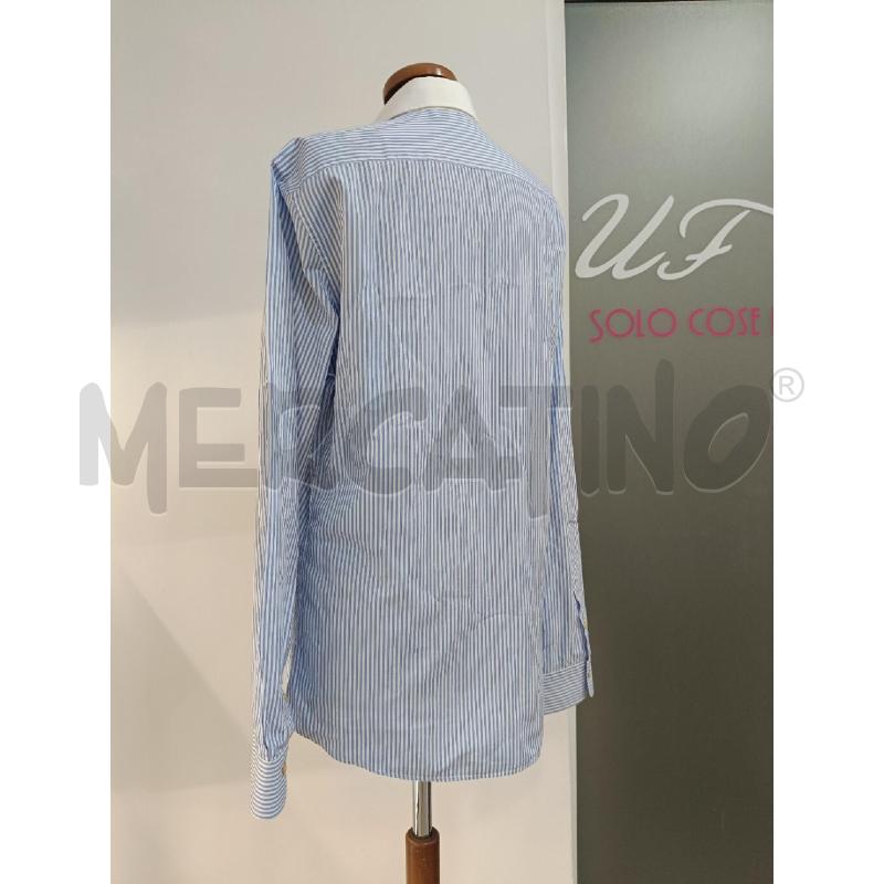 CAMICIA GUCCI UNIFORM GESSATA CELESTE BIANCA  | Mercatino dell'Usato Roma gregorio vii 4
