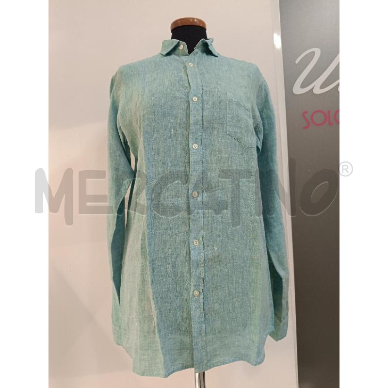 CAMICIA HARTFORD CELESTE LINO | Mercatino dell'Usato Roma gregorio vii 1