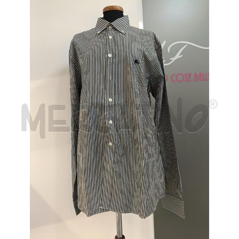 CAMICIA UOMO BURBERRY GRIGIA RIGHE | Mercatino dell'Usato Roma gregorio vii 1