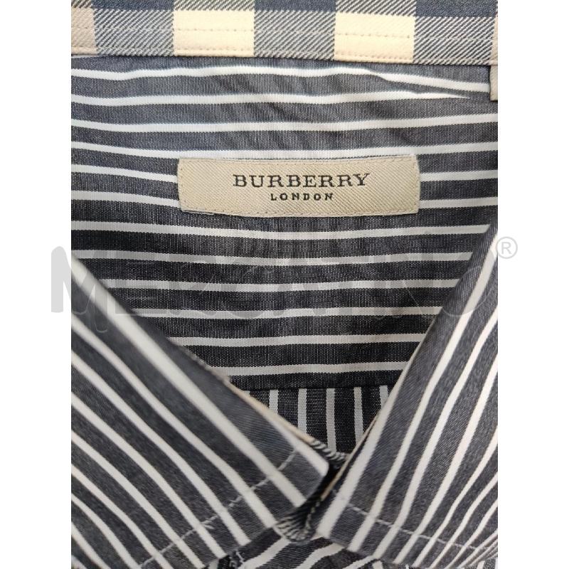 CAMICIA UOMO BURBERRY GRIGIA RIGHE | Mercatino dell'Usato Roma gregorio vii 4