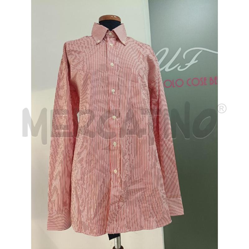 CAMICIA UOMO BURBERRY RIGATA ROSSA BIANCA  | Mercatino dell'Usato Roma gregorio vii 1