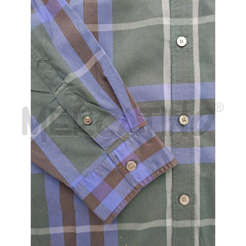 CAMICIA UOMO BURBERRY VERDE QUADRI BLU | Mercatino dell'Usato Roma gregorio vii 2