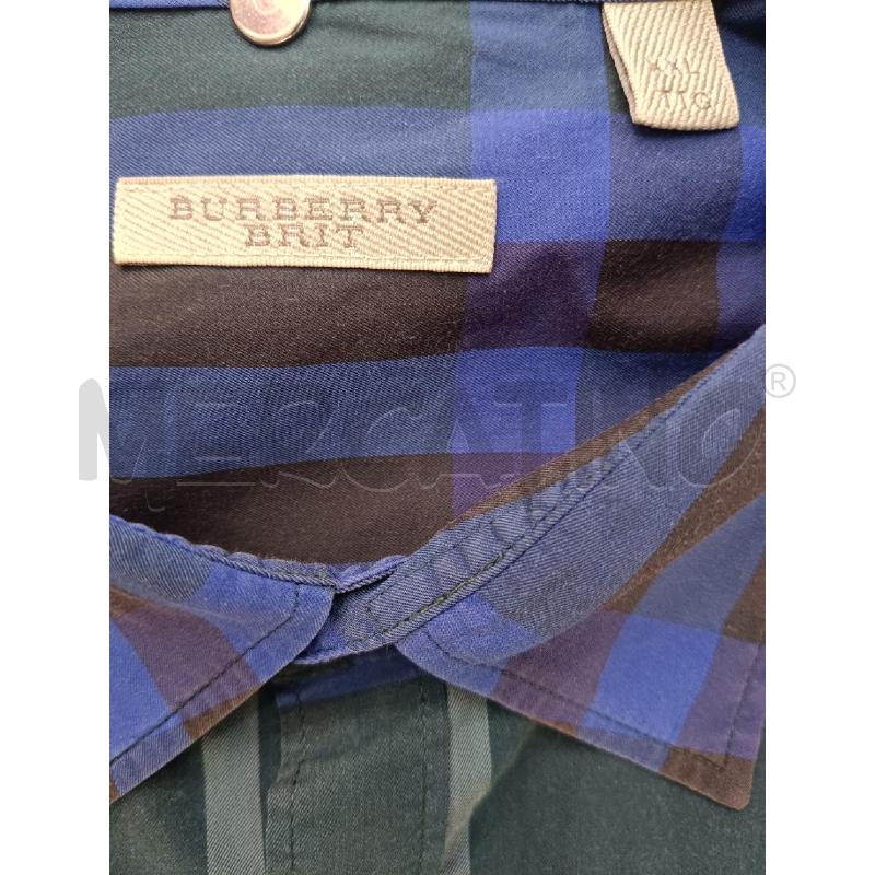CAMICIA UOMO BURBERRY VERDE QUADRI BLU | Mercatino dell'Usato Roma gregorio vii 3