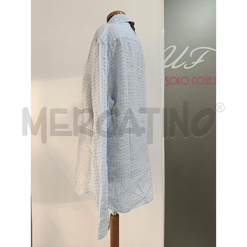 CAMICIA UOMO CAMICISSIMA CELESTE FIORI LINO | Mercatino dell'Usato Roma gregorio vii 3