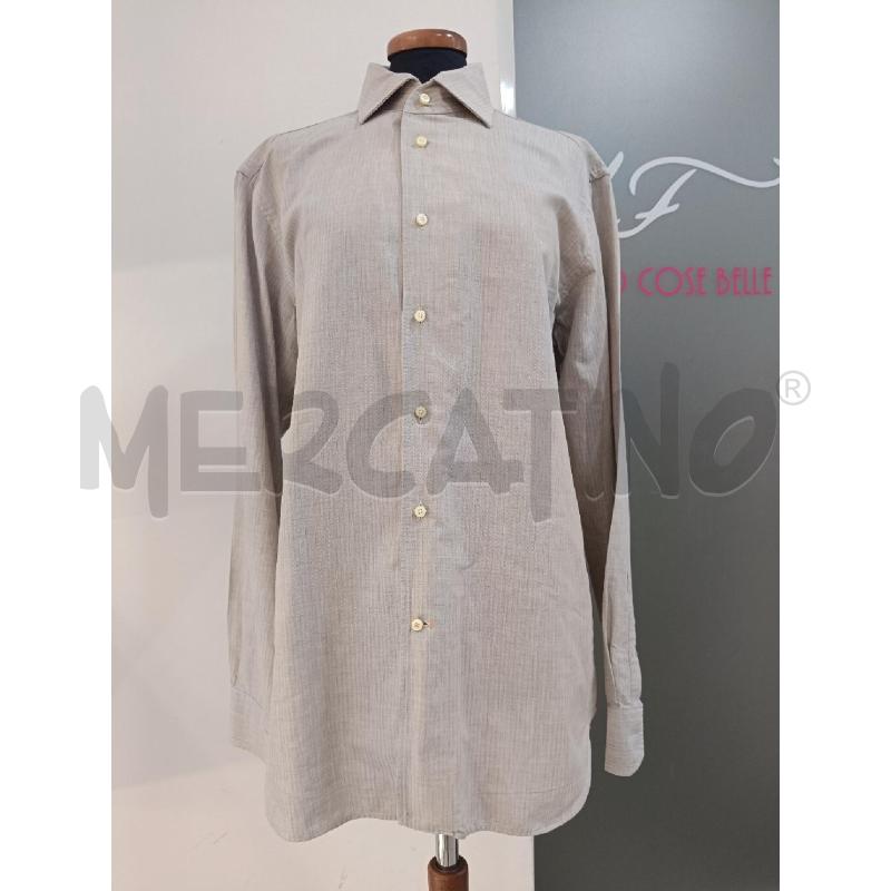 CAMICIA UOMO CORNELIANI BEIGE SABBIA | Mercatino dell'Usato Roma gregorio vii 1
