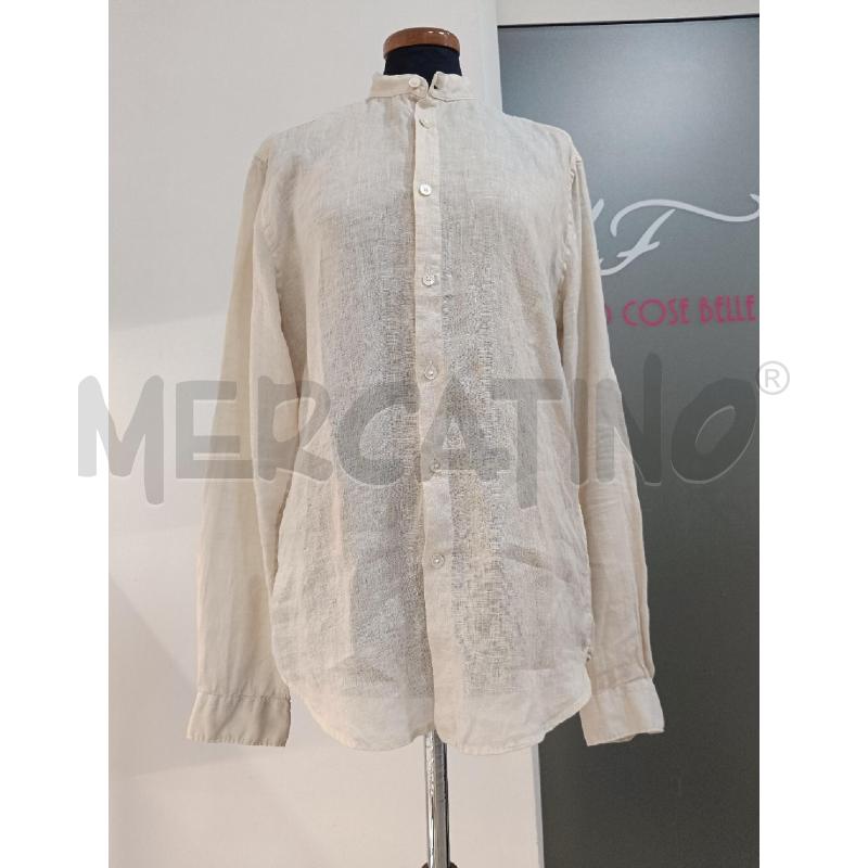 CAMICIA UOMO DAVID NAMAN BEIGE LINO | Mercatino dell'Usato Roma gregorio vii 1
