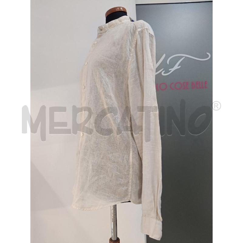 CAMICIA UOMO DAVID NAMAN BEIGE LINO | Mercatino dell'Usato Roma gregorio vii 2