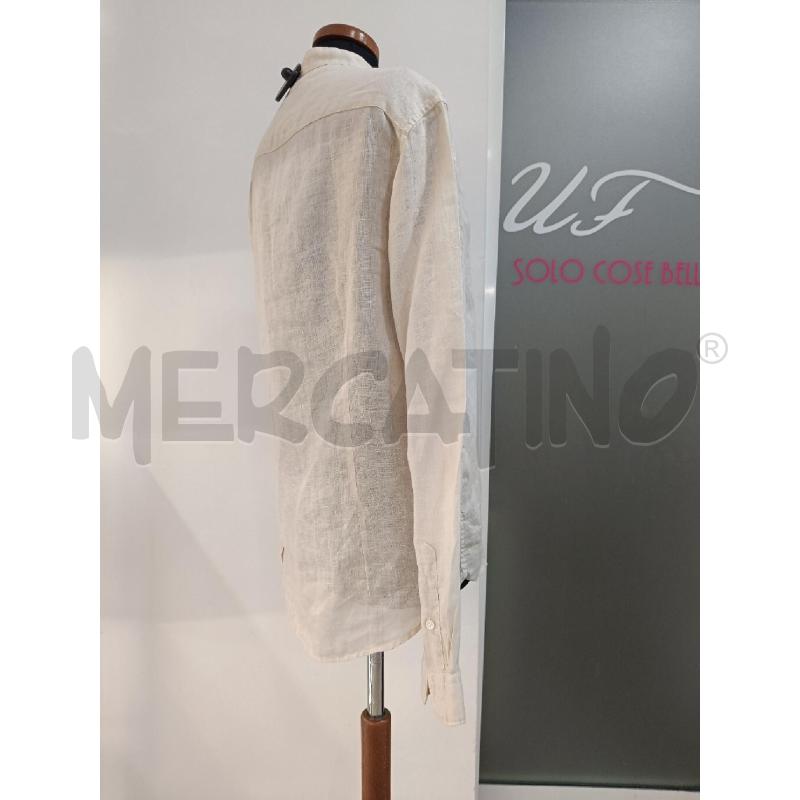 CAMICIA UOMO DAVID NAMAN BEIGE LINO | Mercatino dell'Usato Roma gregorio vii 3