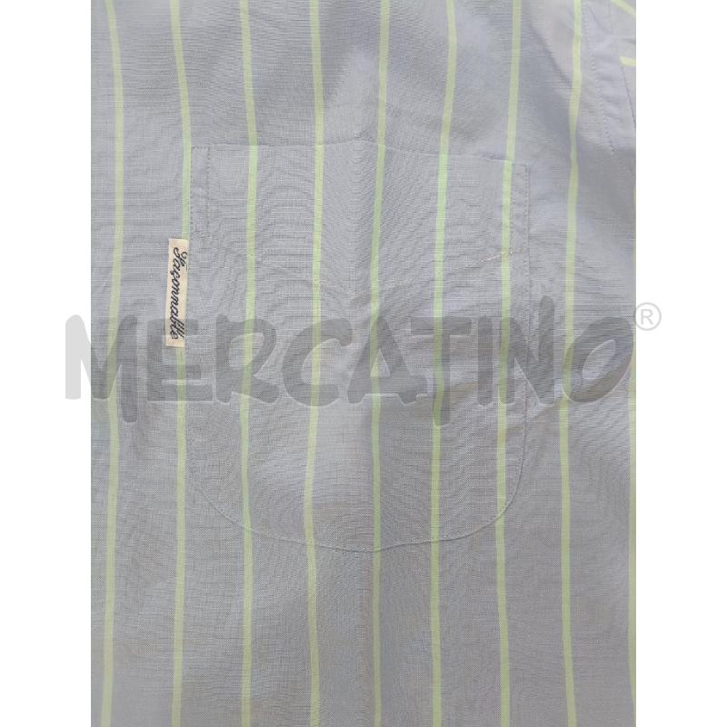 CAMICIA UOMO FACONNABLE RIGATA CELESTE VERDE | Mercatino dell'Usato Roma gregorio vii 2