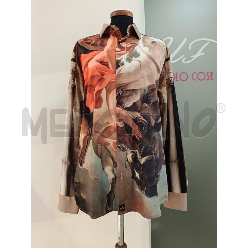 CAMICIA UOMO KARL MOOOOD FANTASIA BEIGE | Mercatino dell'Usato Roma gregorio vii 1