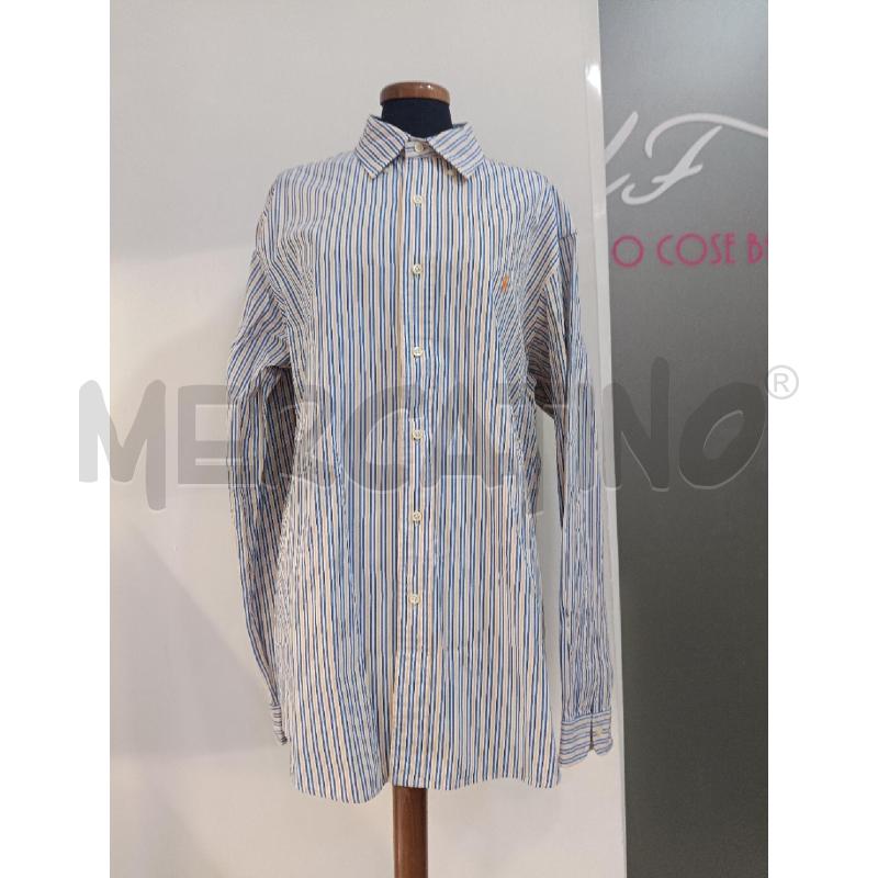 CAMICIA UOMO RALPH LAUREN RIGHE ARANCIONI CELESTI  | Mercatino dell'Usato Roma gregorio vii 1