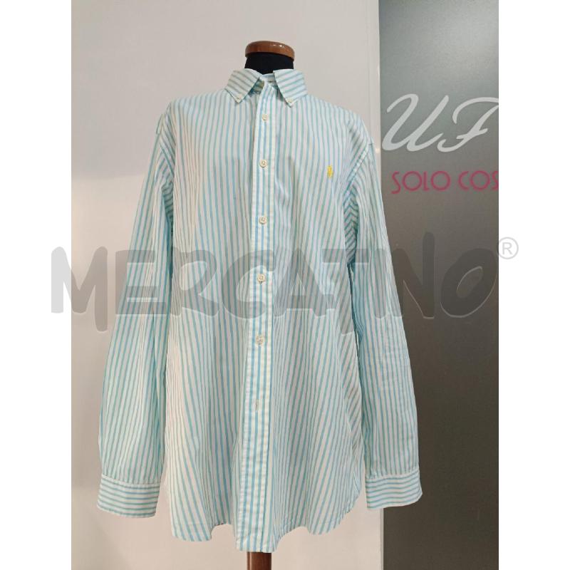 CAMICIA UOMO RALPH LAUREN RIGHE TURCHESI CAVALLINO GIALLO | Mercatino dell'Usato Roma gregorio vii 1