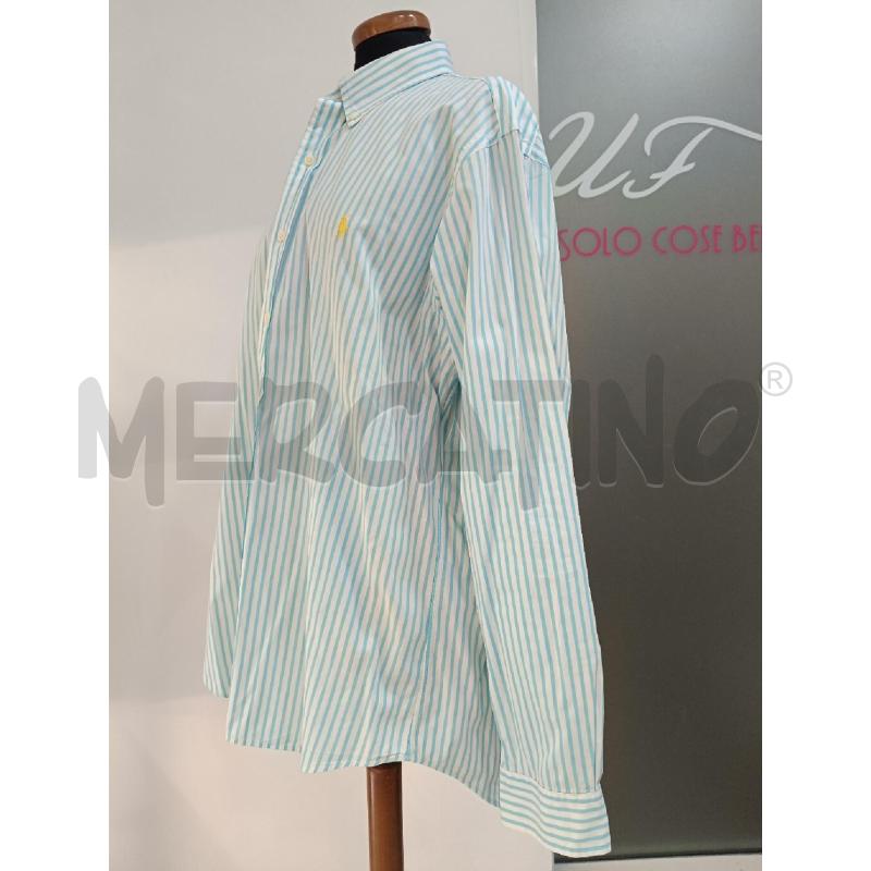 CAMICIA UOMO RALPH LAUREN RIGHE TURCHESI CAVALLINO GIALLO | Mercatino dell'Usato Roma gregorio vii 2