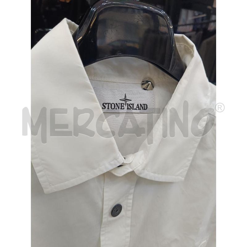 CAMICIA UOMO STONE ISLAND BIANCA BOTTONI NERI | Mercatino dell'Usato Roma gregorio vii 3
