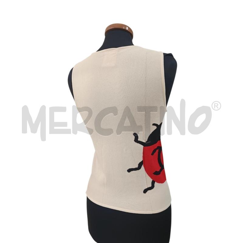 CANOTTA CHANEL BIANCA CON COCCINELLE COLLEZIONE 2004  | Mercatino dell'Usato Roma gregorio vii 3