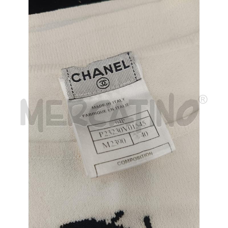 CANOTTA CHANEL BIANCA CON COCCINELLE COLLEZIONE 2004  | Mercatino dell'Usato Roma gregorio vii 5