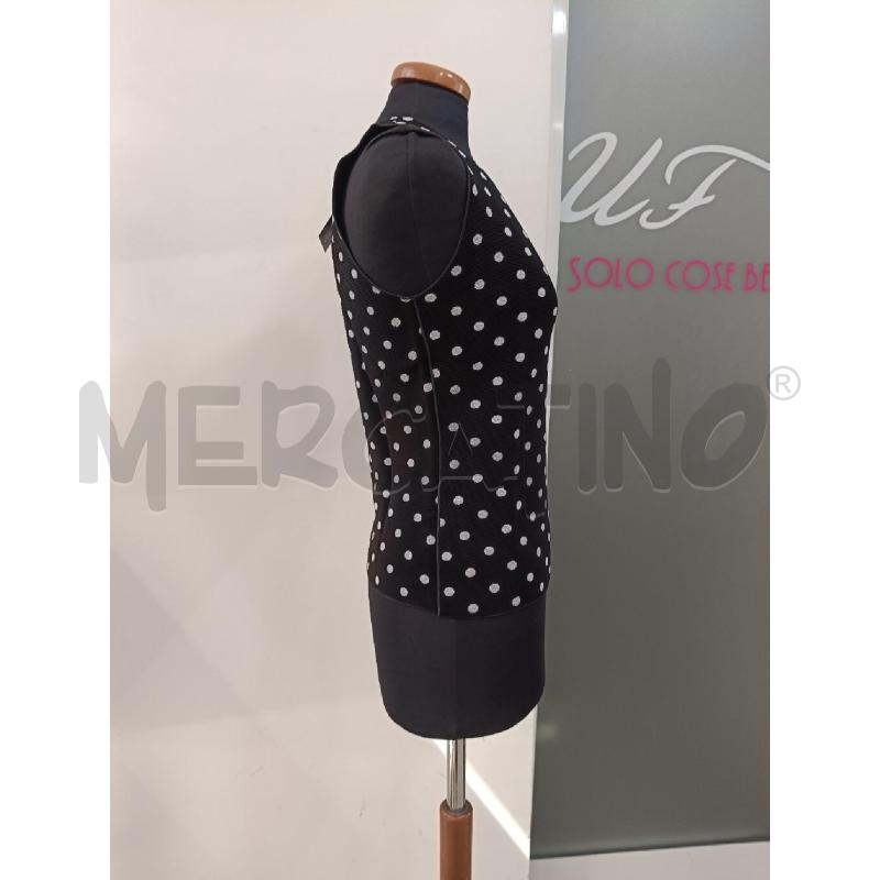 CANOTTA DONNA GIORGIO ARMANI NERA POIS ARGENTO GLITTER | Mercatino dell'Usato Roma gregorio vii 2
