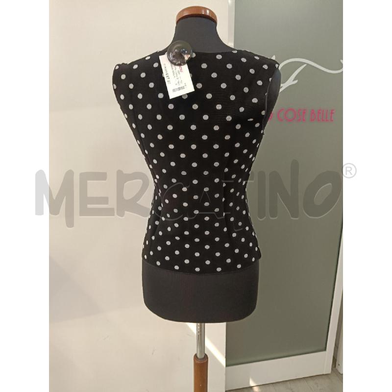 CANOTTA DONNA GIORGIO ARMANI NERA POIS ARGENTO GLITTER | Mercatino dell'Usato Roma gregorio vii 3