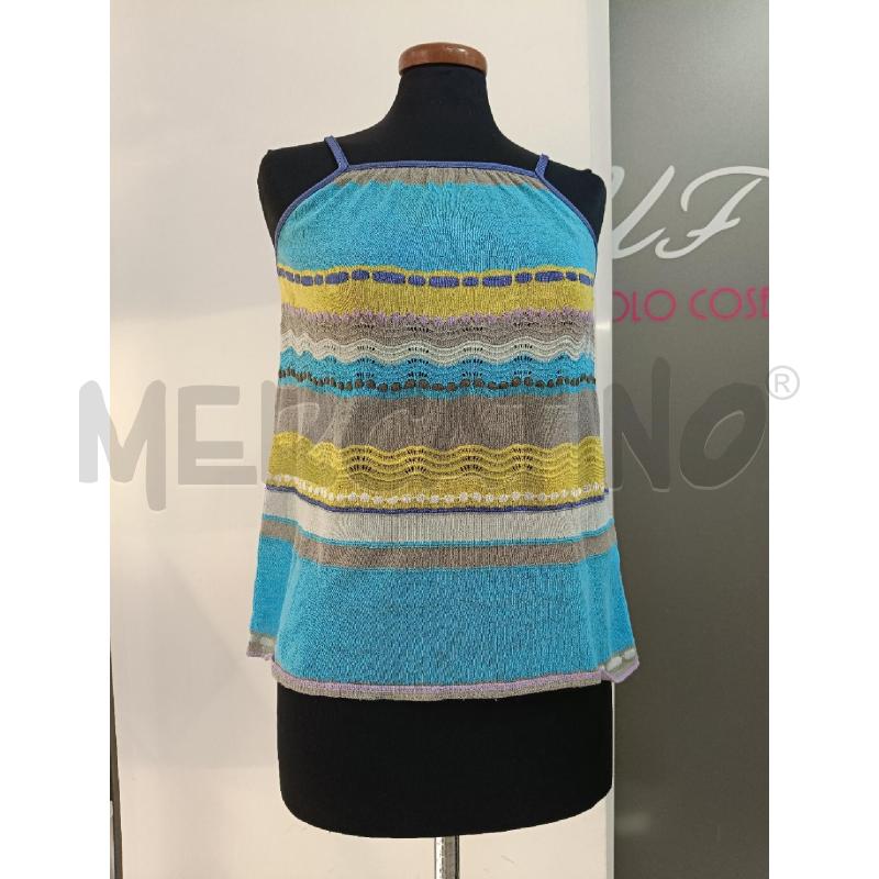 CANOTTA DONNA MISSONI GIALLA AZZURRA | Mercatino dell'Usato Roma gregorio vii 1