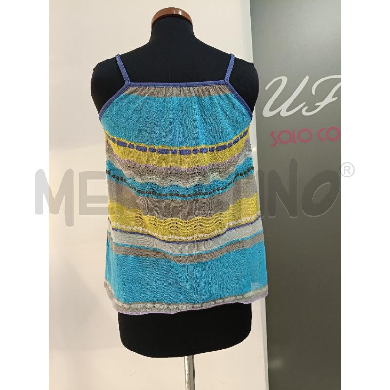 CANOTTA DONNA MISSONI GIALLA AZZURRA | Mercatino dell'Usato Roma gregorio vii 3