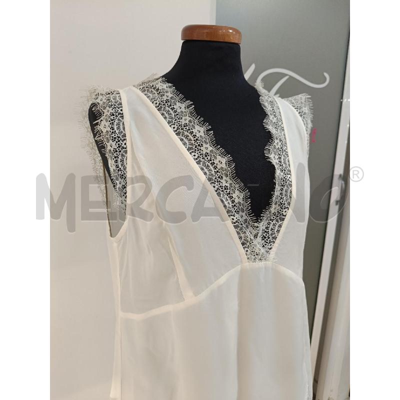 CANOTTA DONNA PINKO PANNA BORDI PIZZO | Mercatino dell'Usato Roma gregorio vii 2
