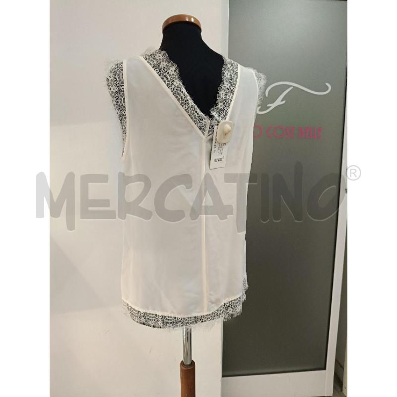 CANOTTA DONNA PINKO PANNA BORDI PIZZO | Mercatino dell'Usato Roma gregorio vii 4