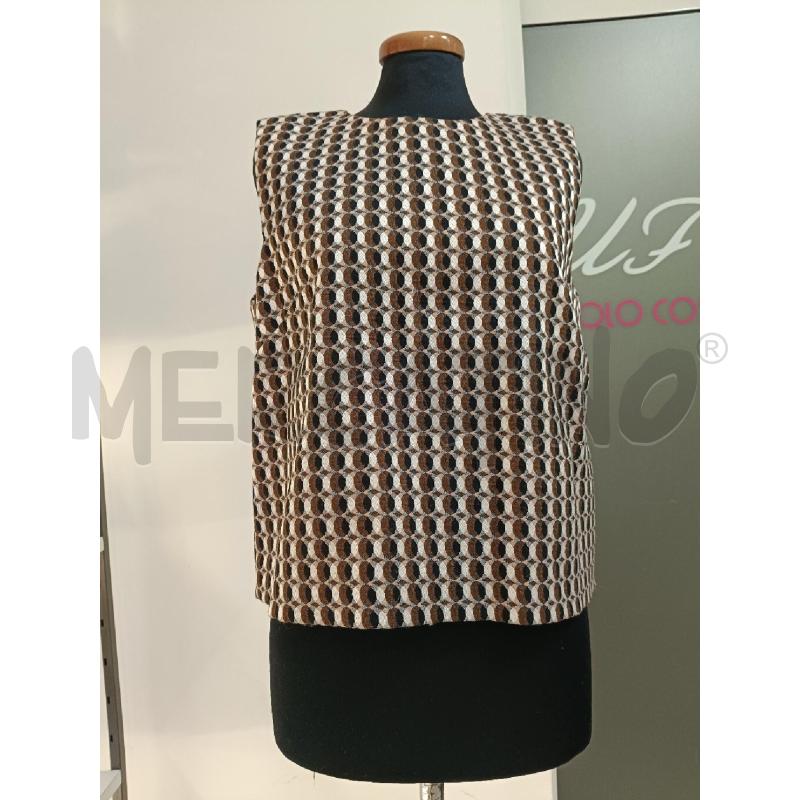 CANOTTA DONNA SPACE MARRONE NERO BEIGE | Mercatino dell'Usato Roma gregorio vii 1