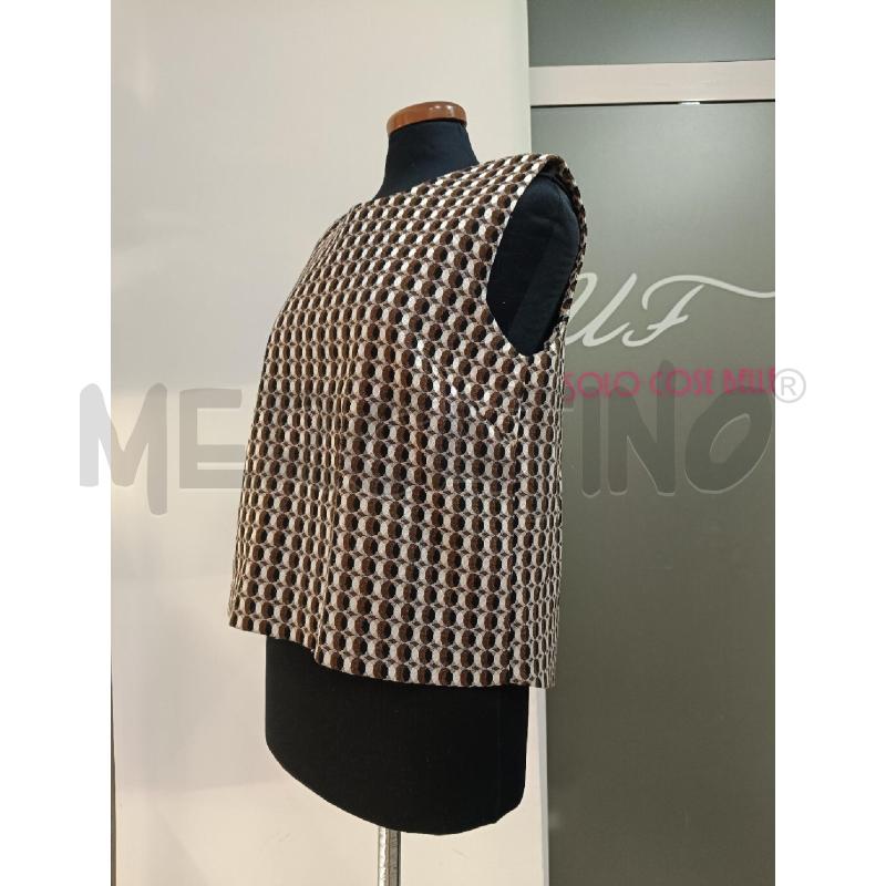 CANOTTA DONNA SPACE MARRONE NERO BEIGE | Mercatino dell'Usato Roma gregorio vii 2