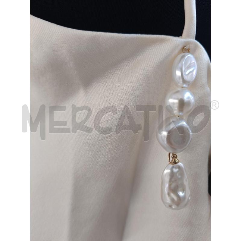 CANOTTA DONNA TARA JARMON BEIGE PERLE | Mercatino dell'Usato Roma gregorio vii 3