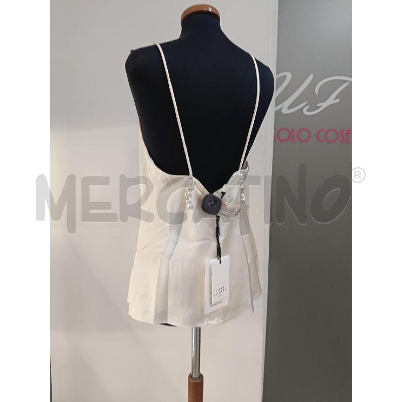 CANOTTA DONNA TARA JARMON BEIGE PERLE | Mercatino dell'Usato Roma gregorio vii 4