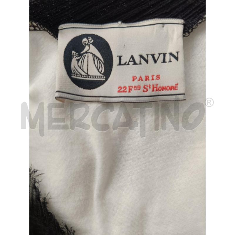 CANOTTA LANVIN BIANCO NERO BORDO SMERLATO | Mercatino dell'Usato Roma gregorio vii 4