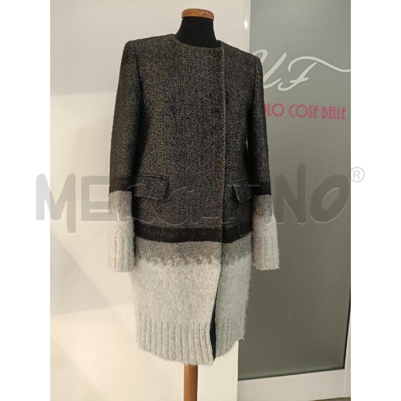 CAPPOTTO DONNA DONDUP SPIGATO GRIGIO NERO MISTO LANA ALPACA | Mercatino dell'Usato Roma gregorio vii 1