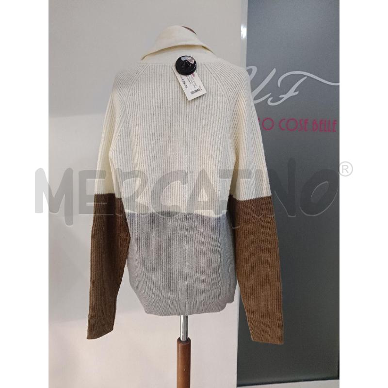CARDIGAN BLUNAUTA PANNA GRIGIO MARRONE  | Mercatino dell'Usato Roma gregorio vii 4