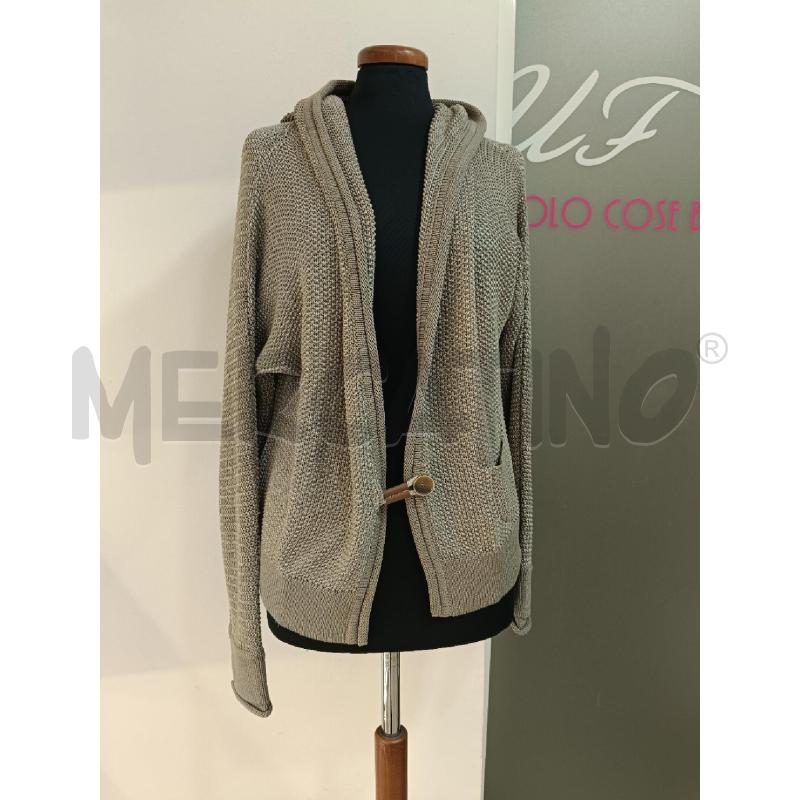 CARDIGAN DONNA FABIANA FILIPPI BEIGE 1 BOTTONE | Mercatino dell'Usato Roma gregorio vii 1
